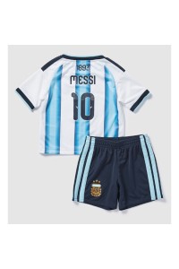 Argentiina Lionel Messi #10 Jalkapallovaatteet Lasten Kotipeliasu MM-kisat 2026 Lyhythihainen (+ Lyhyet housut)